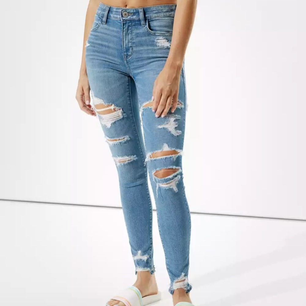 american eagle super stretch skinny jeans size 4
